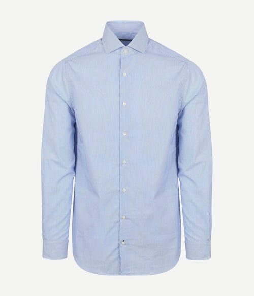 Steppin' Out overhemd streep lichtblauw | Regular-fit