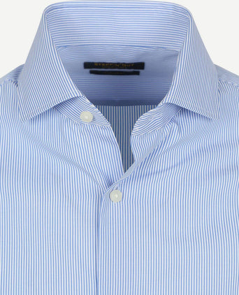 Steppin' Out overhemd streep lichtblauw | Regular-fit