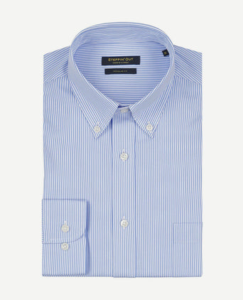 Steppin' Out overhemd streep lichtblauw | Regular-fit