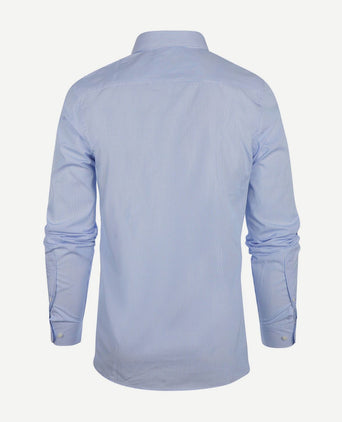 Steppin' Out overhemd slim-fit streep lichtblauw