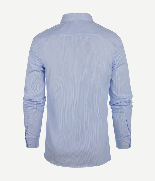 Steppin' Out overhemd slim-fit streep lichtblauw