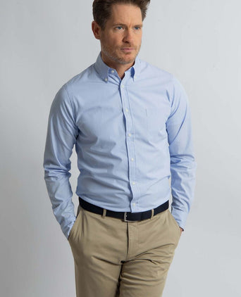 Steppin' Out overhemd streep lichtblauw | Regular-fit