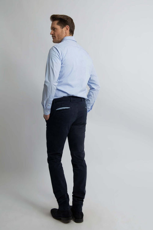 Steppin' Out overhemd streep lichtblauw | Regular-fit