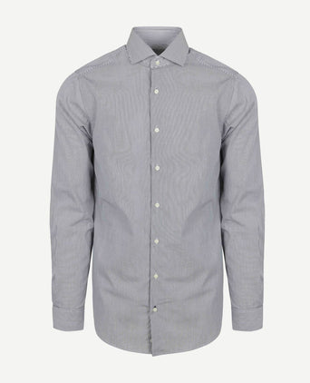 Steppin' Out overhemd streep donkerblauw | Regular-fit