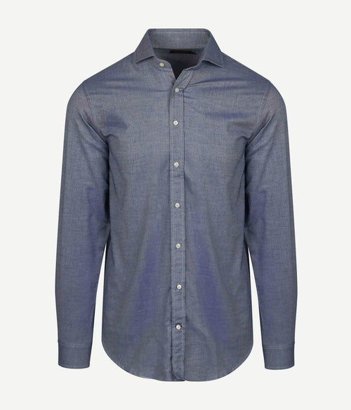 Steppin' Out overhemd twill blauw | Regular-fit