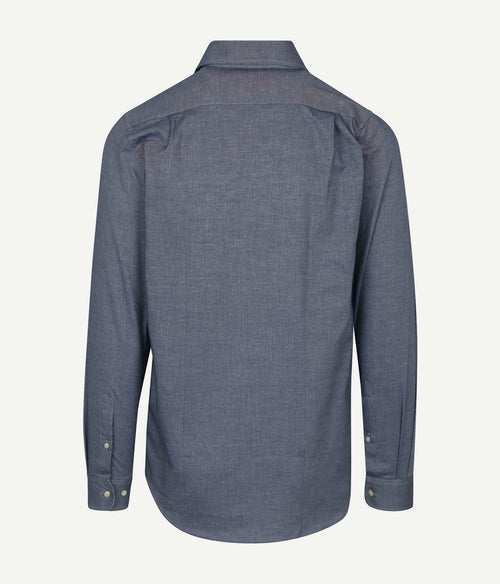 Steppin' Out overhemd twill blauw | Regular-fit