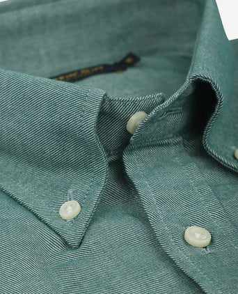 Steppin' Out overhemd twill groen | Regular-fit