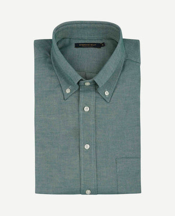 Overhemd twill groen