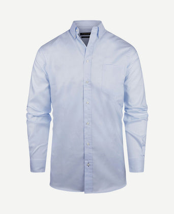 Overhemd twill lichtblauw