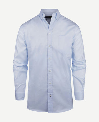 Overhemd twill lichtblauw