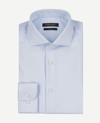 Steppin' Out overhemd twill lichtblauw | Regular-fit