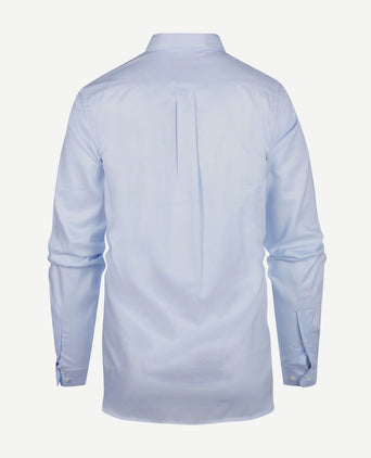 Overhemd twill lichtblauw