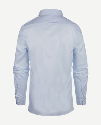 Steppin' Out overhemd slim-fit twill lichtblauw
