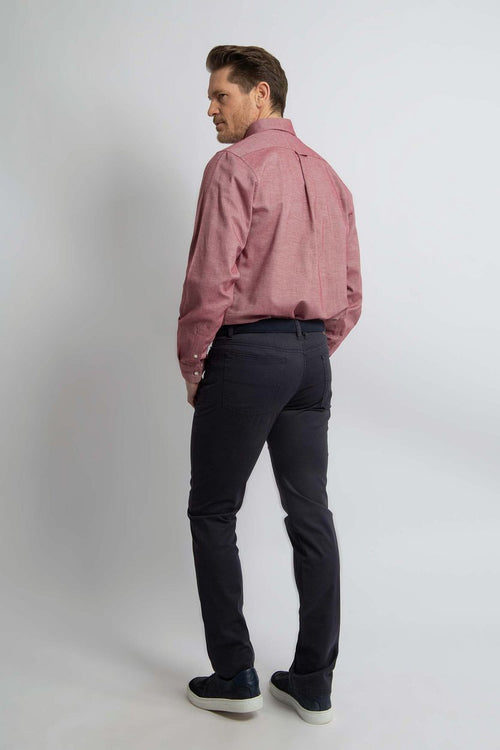 Steppin' Out overhemd twill rood | Regular-fit