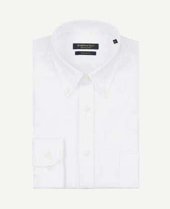 Overhemd twill wit