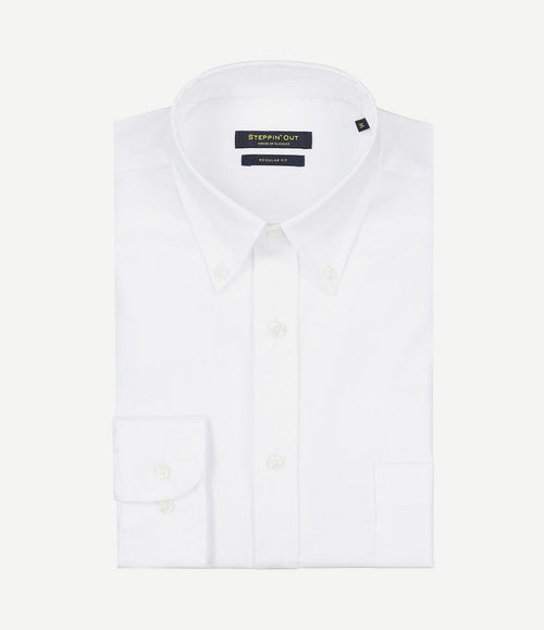 Overhemd twill wit