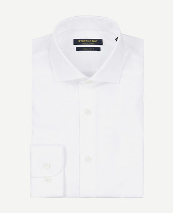 Overhemd twill wit