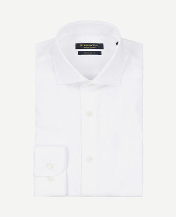 Overhemd twill wit