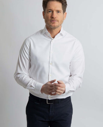 Steppin' Out overhemd twill wit | Regular-fit