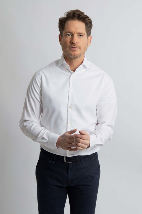 Steppin' Out overhemd twill wit | Regular-fit