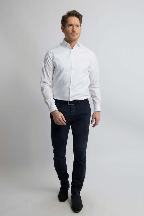 Overhemd twill wit