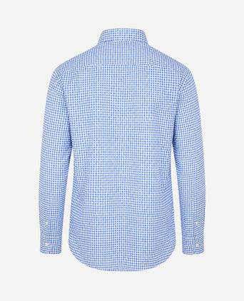 Oxford overhemd ruit blauw