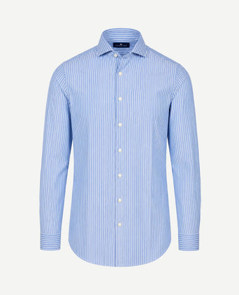 Oxford overhemd stripe blauw