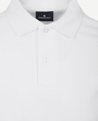 Polo piqué wit