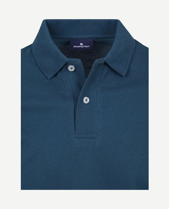 Polo piqué royal blauw
