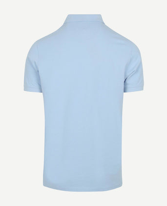 Polo piqué classic lichtblauw