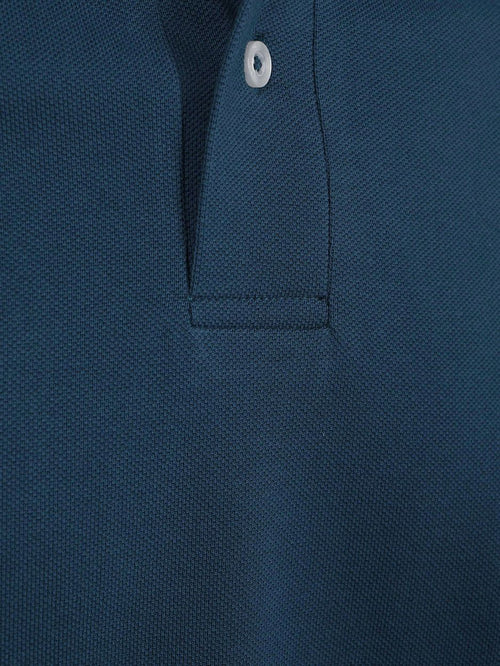 Polo piqué royal blauw