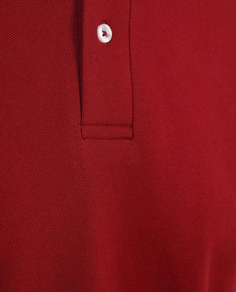 Polo piqué bordeaux