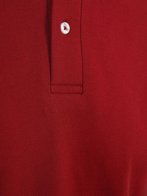 Polo piqué bordeaux
