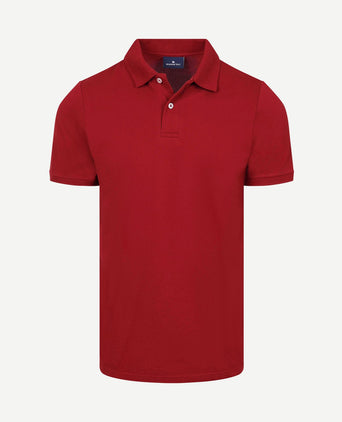 Polo piqué bordeaux