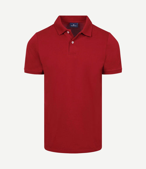 Polo piqué bordeaux