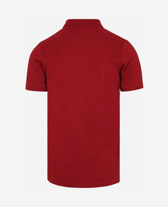 Polo piqué bordeaux