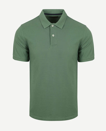 Steppin' Out polo piqué classic groen | Regular-fit