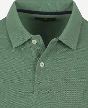 Steppin' Out polo piqué classic groen | Regular-fit