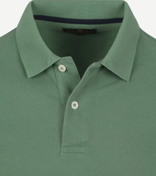 Steppin' Out polo piqué classic groen | Regular-fit
