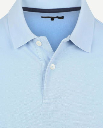 Polo piqué classic lichtblauw