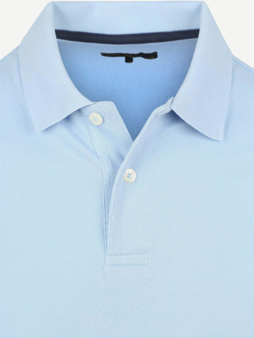 Steppin' Out polo piqué classic lichtblauw | Regular-fit