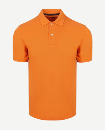 Steppin' Out polo piqué classic oranje | Regular-fit