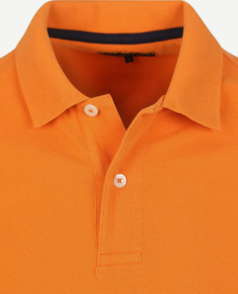 Steppin' Out polo piqué classic oranje | Regular-fit