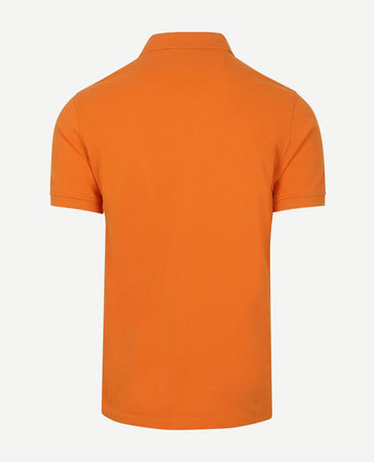 Steppin' Out polo piqué classic oranje | Regular-fit