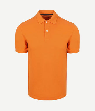 Polo piqué classic oranje Polo piqué classic oranje