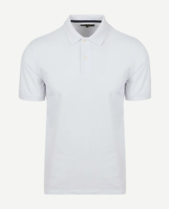 Polo piqué classic wit