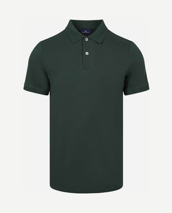 Polo piqué donkergroen