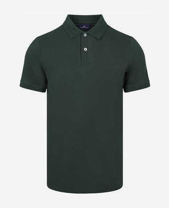 Polo piqué donkergroen