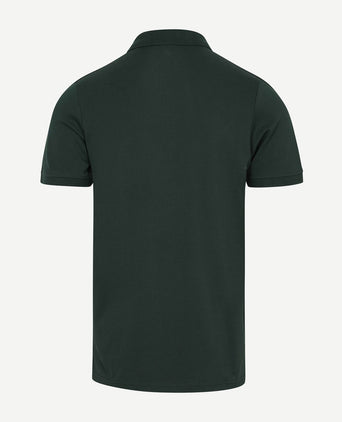 Polo piqué donkergroen