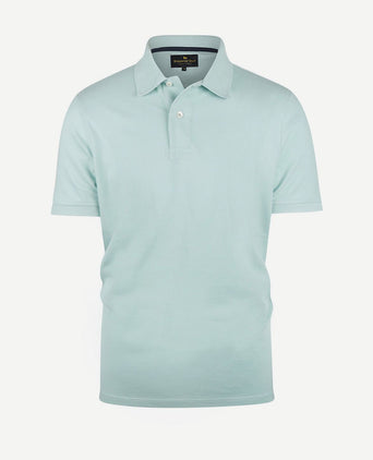 Polo piqué klassiek turquoise